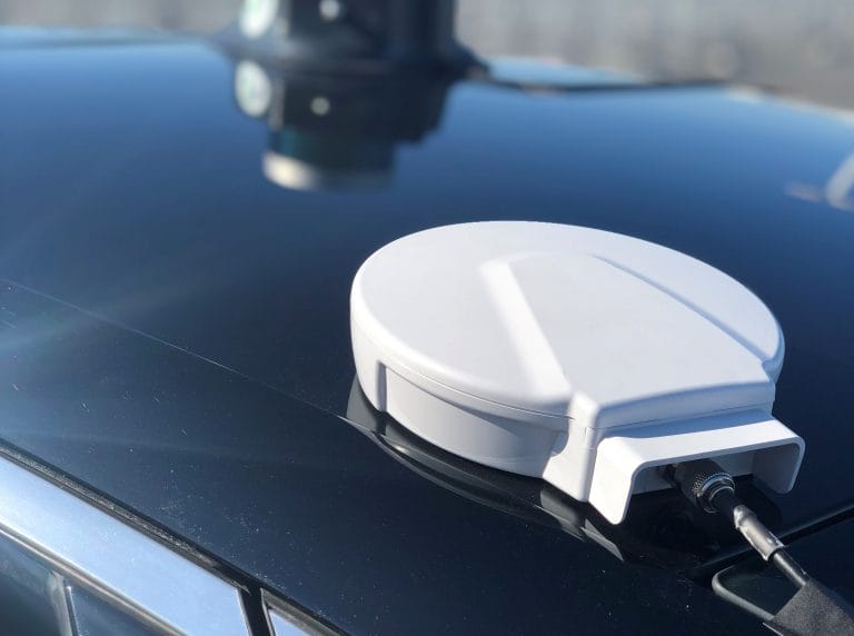 Novatel GPS on Lincoln MKZ Roof